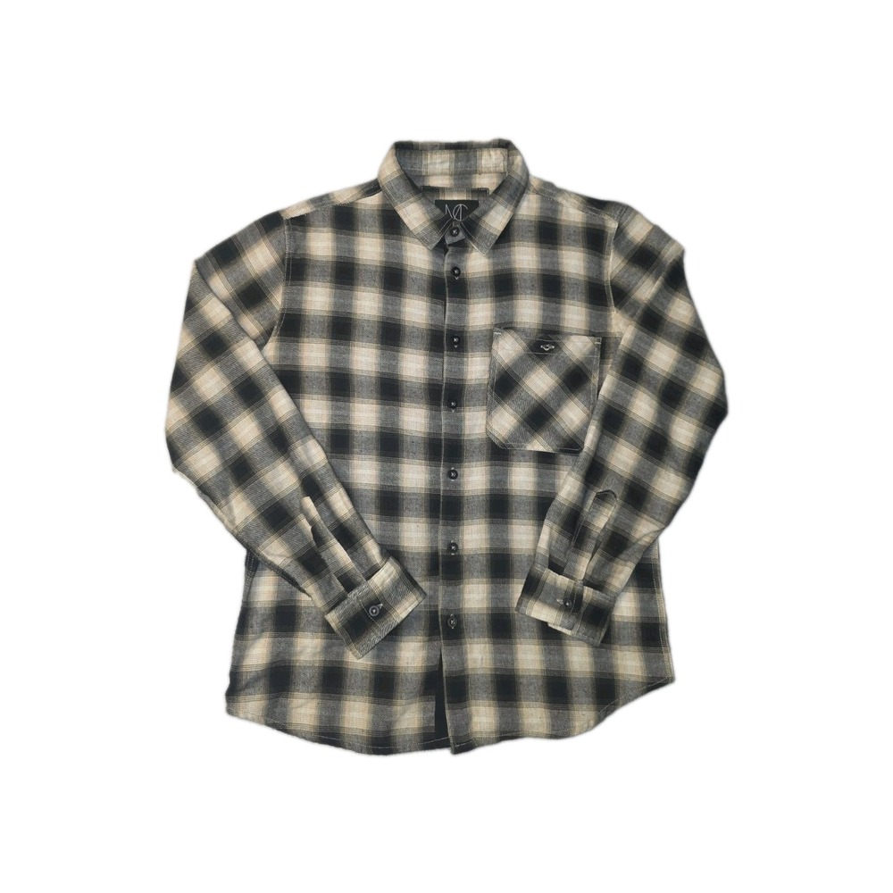 Modern Culture Flannel Plaid Beige Size XL Long Sleeve Button Up Shirt